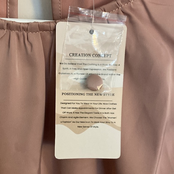 BTFBM Amazon, Dusty Rose, Casual Long Sleeve, wrap tie front, Mini dress Size, M - Picture 11 of 13